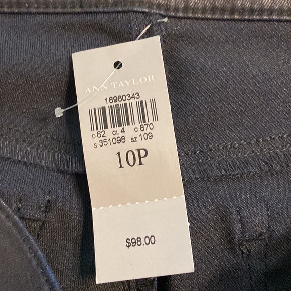 Ann Taylor The Skinny Modern Fit Pants size 10P brand new with tags color black - Picture 7 of 16